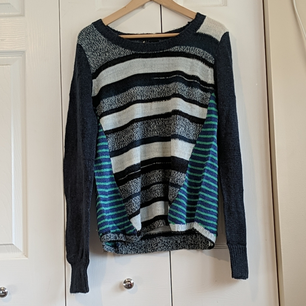 prAna Seffi Sweater Nautical L blue green